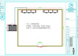 甘肅張掖高臺(tái)縣150平米蔬菜保鮮冷庫設(shè)計(jì)案例-萬能..